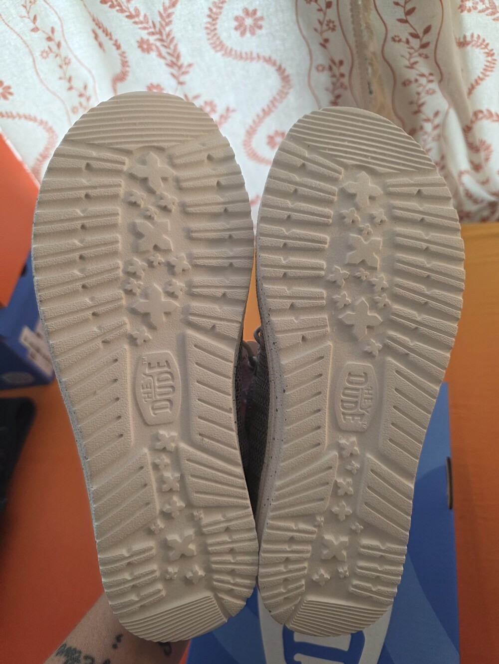 Hey Dude Gray Knit Slip-On Loafers - Picture 5 of 8